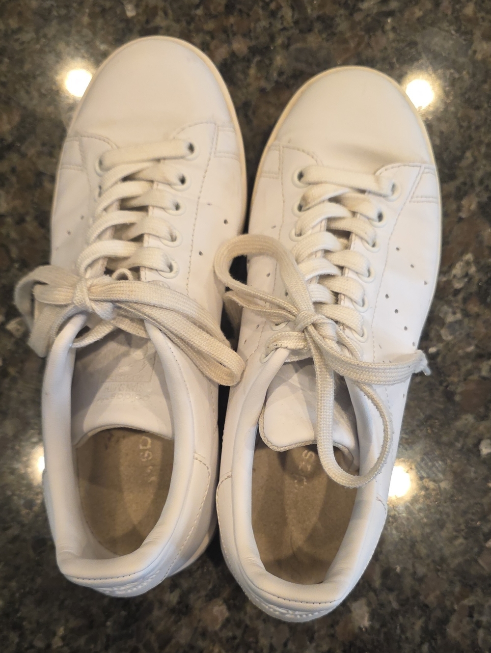 Classic Stan Smith All-White Leather Sneakers - Preloved Condition